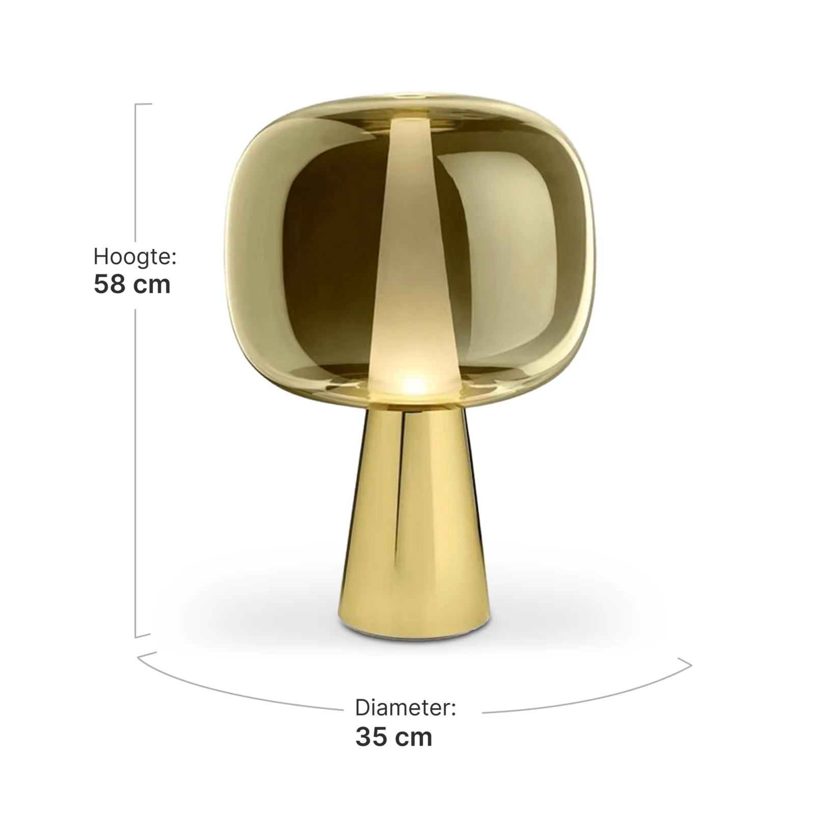 Tafellamp Gold | Goud