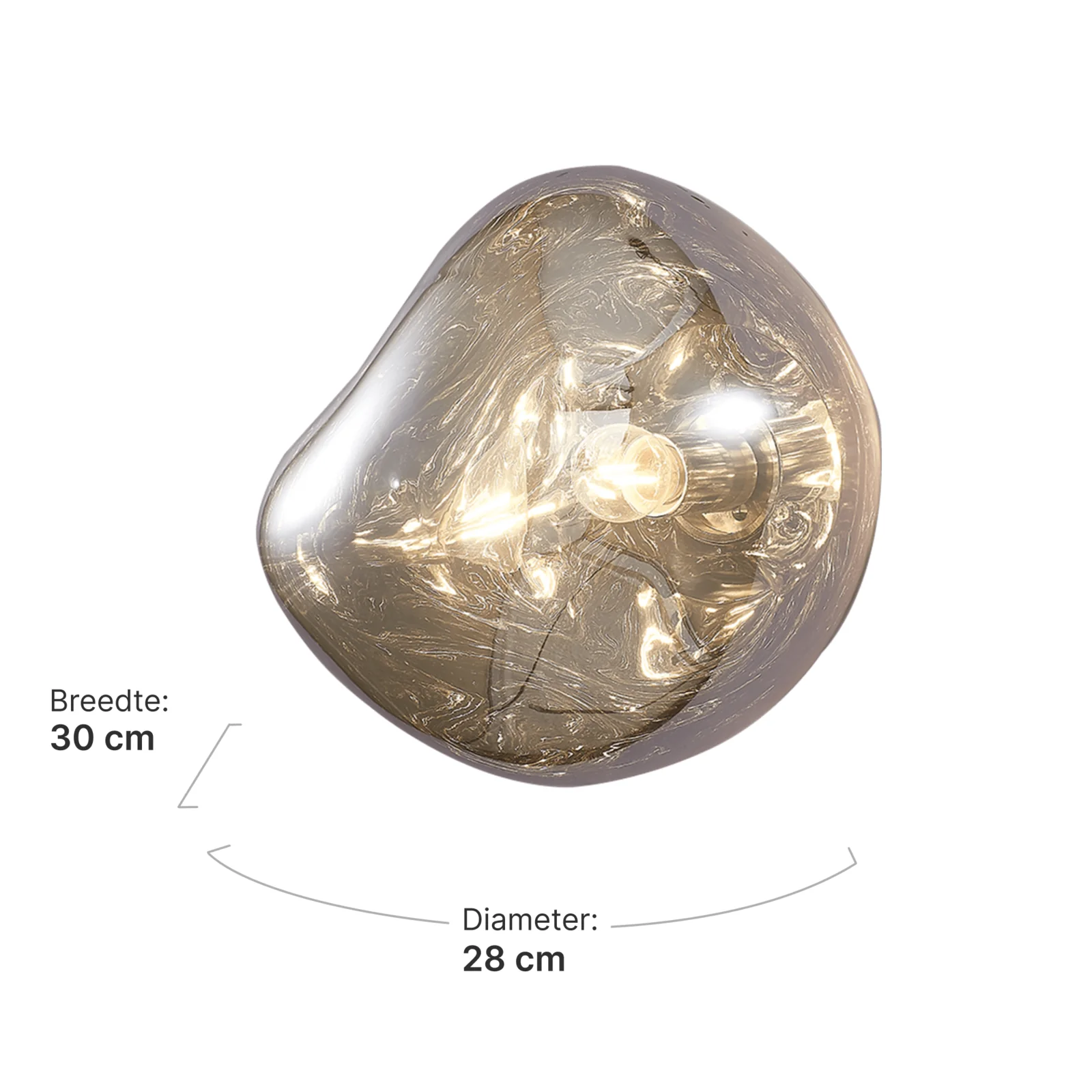 Wandlamp Blobby | Zilver