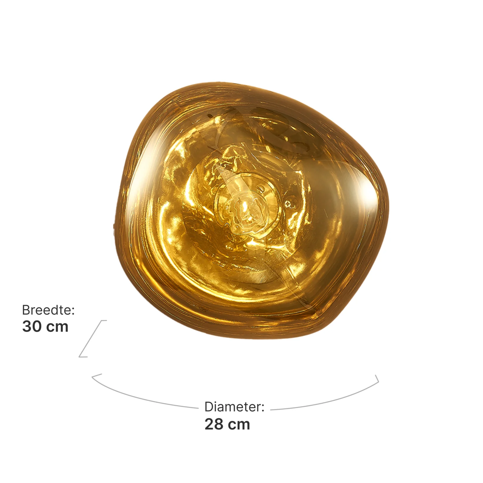 Wandlamp Blobby | Goud