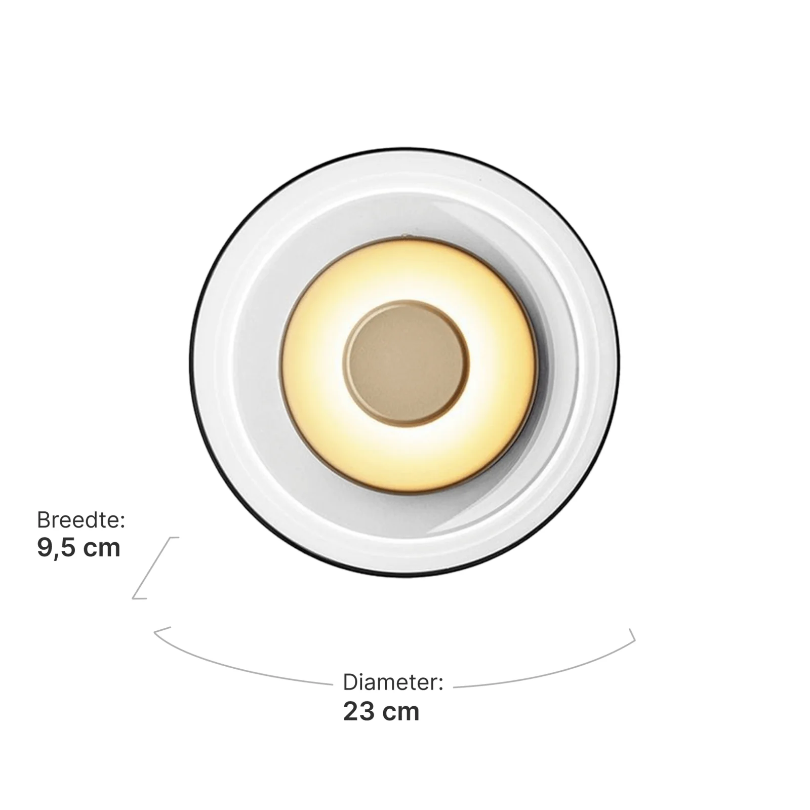 Wandlamp Amber | Goud Amber