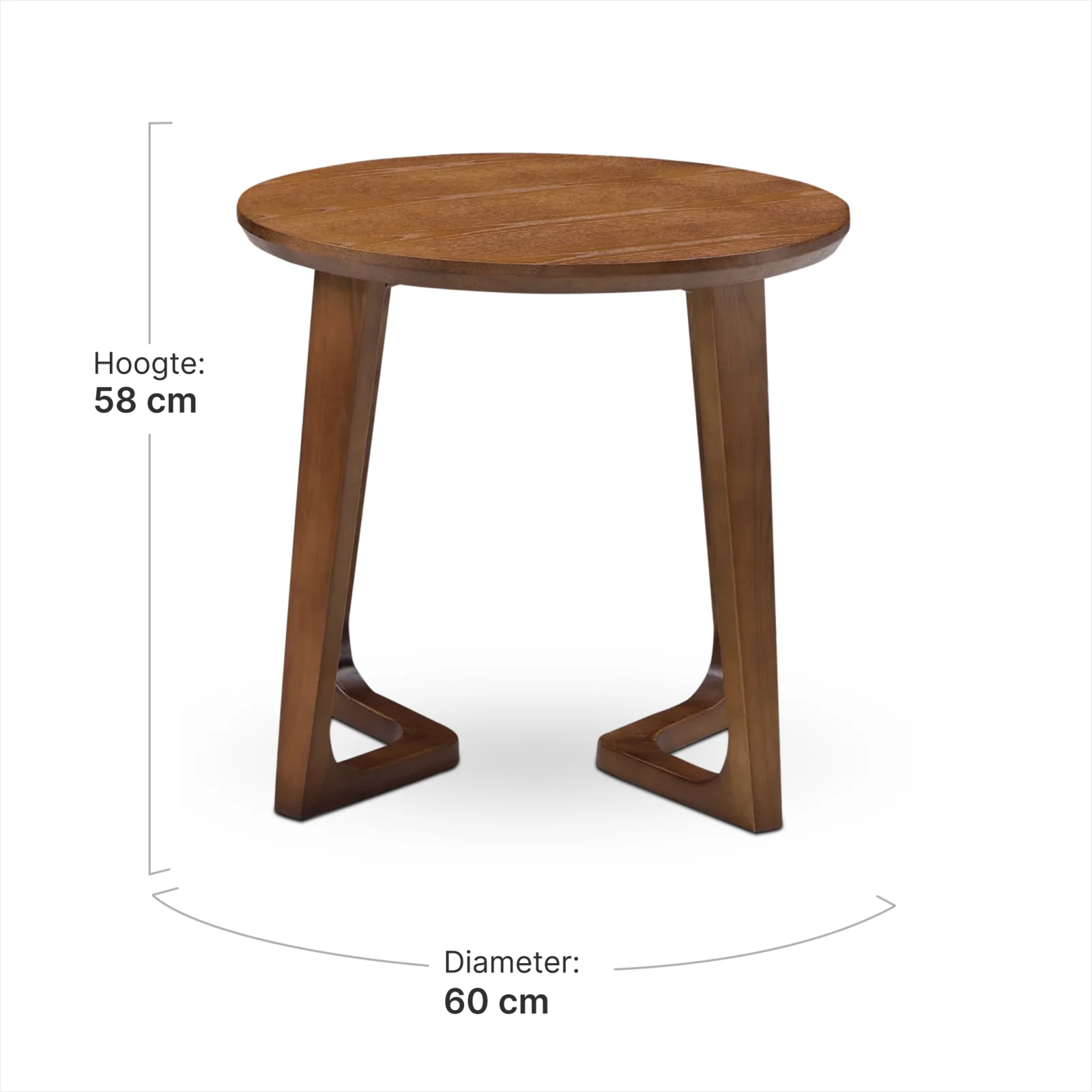 Bijzettafel Jensen Walnoot