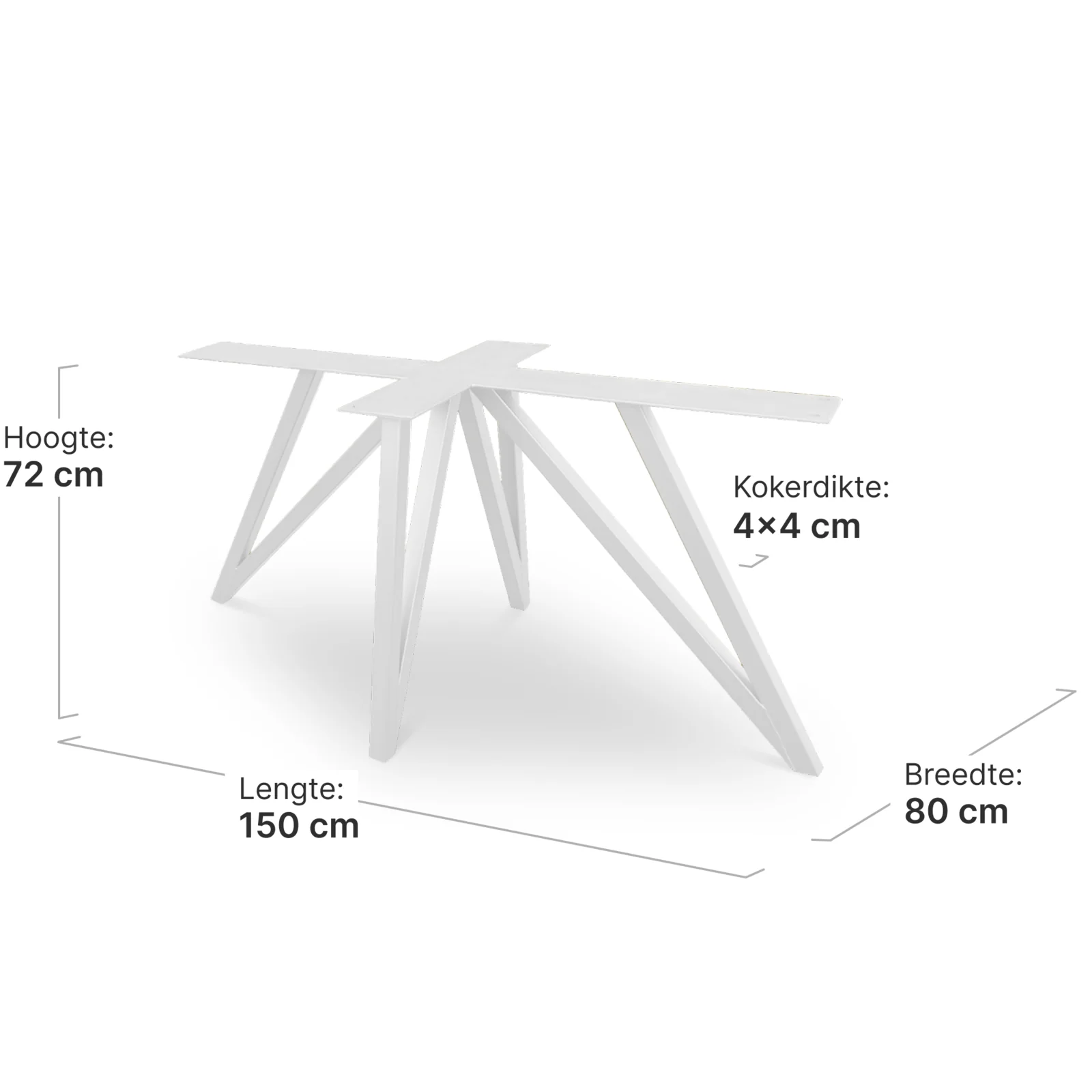 Matrix Flower Tafelonderstel | Wit