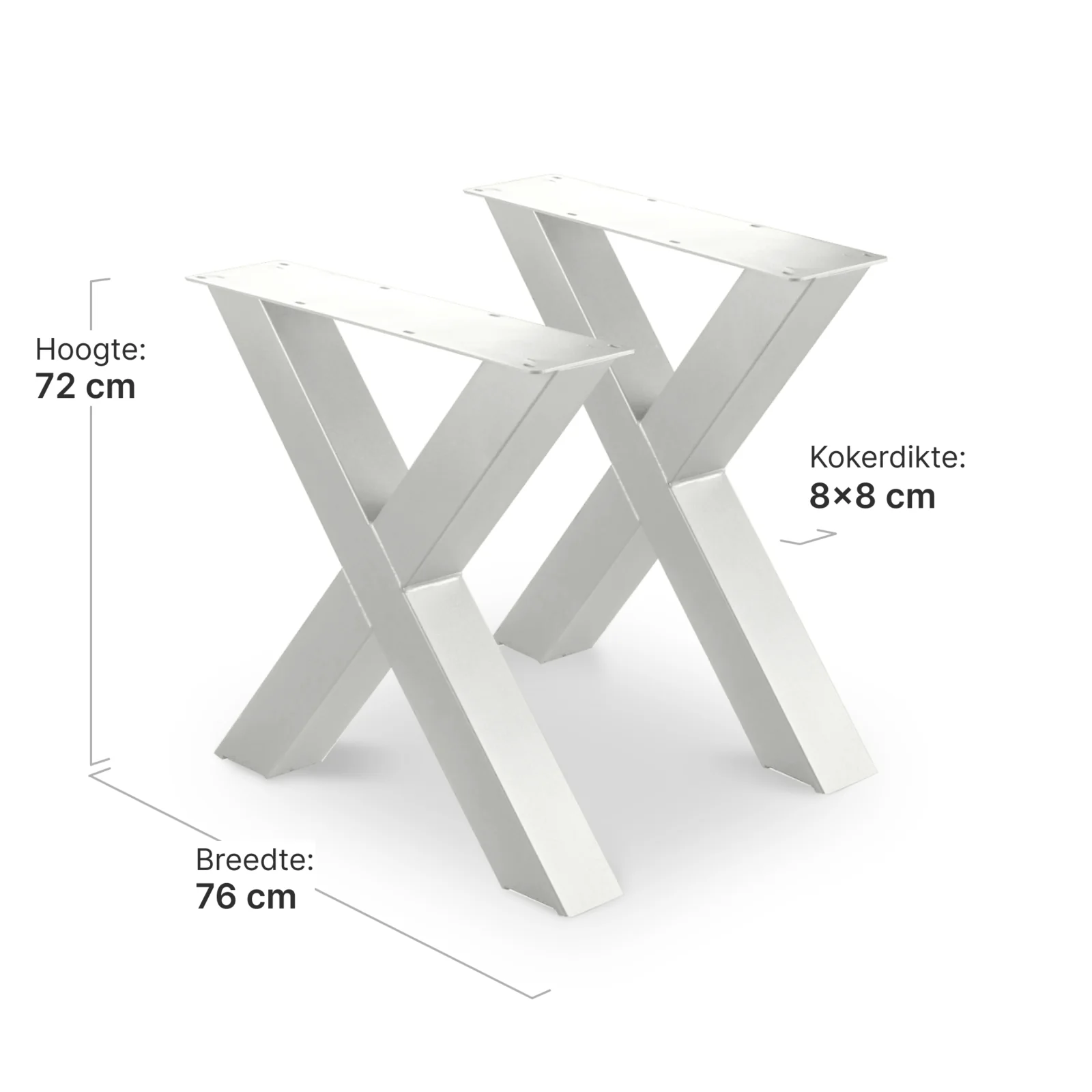 Tafelpoten Set X | Wit