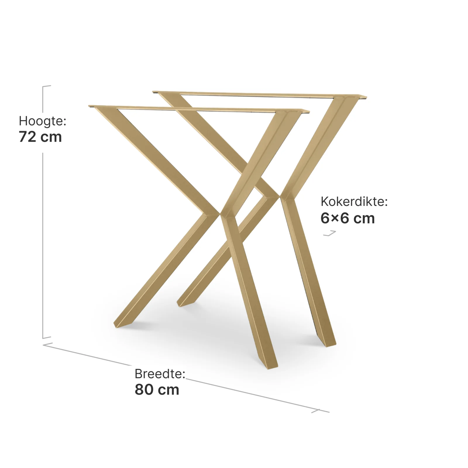 Tafelpoten Set VV | Goud