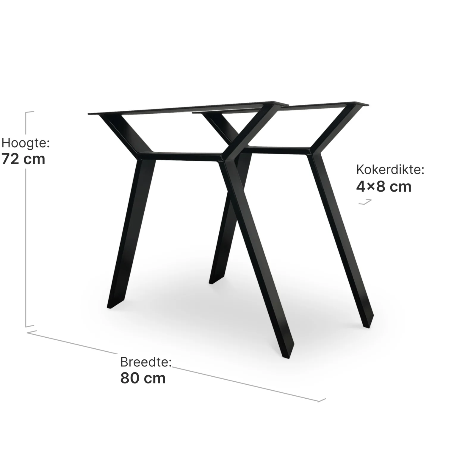 Tafelpoten Set Balou | Zwart