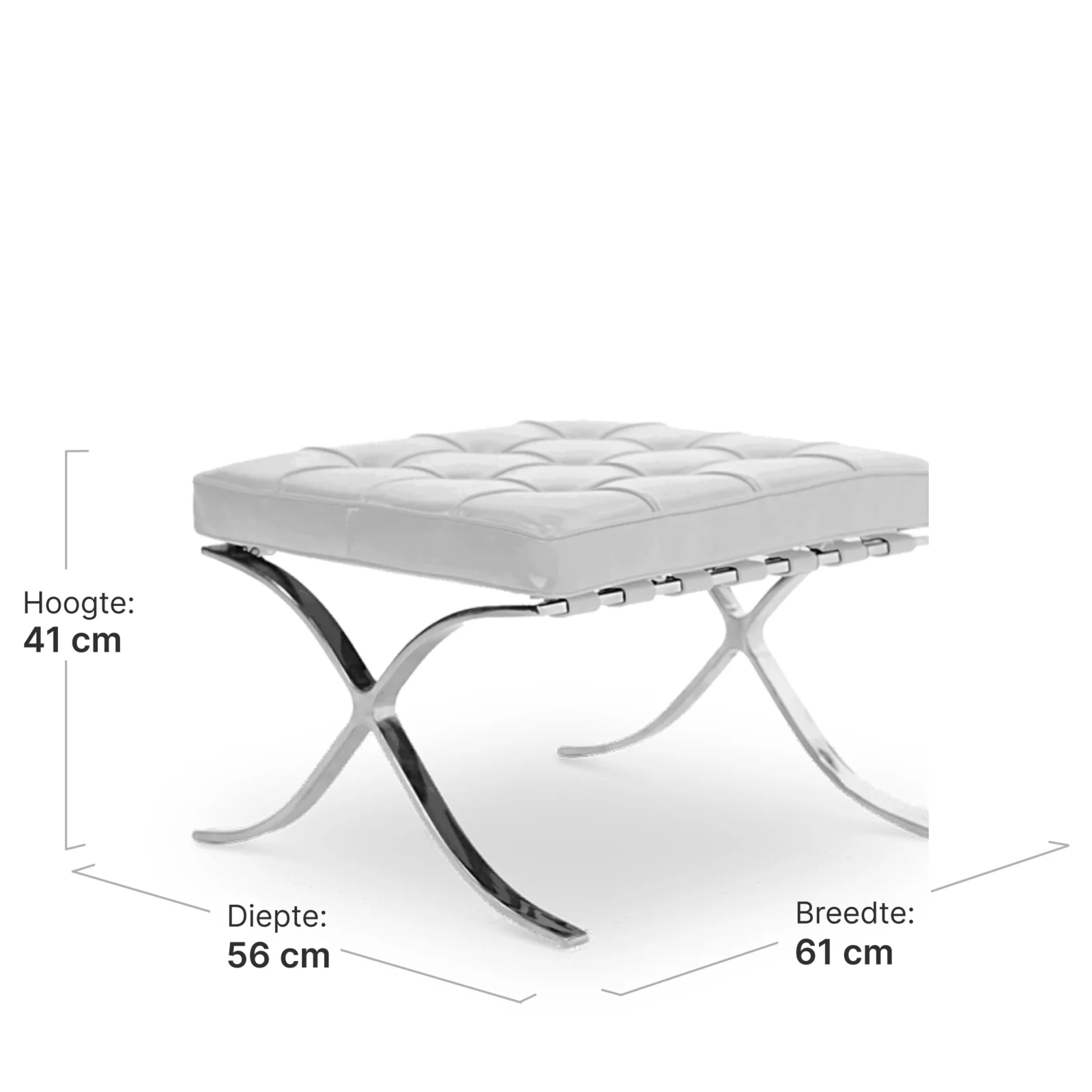 Paviljoen Chair Luxe Volleer Wit