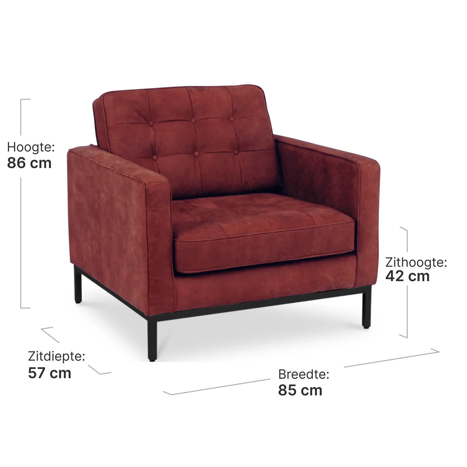 Italo Chair Bordeaux Red Velvet