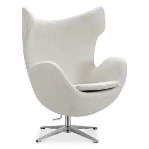 Flag Chair Wit Teddy Boucle