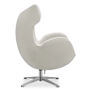 Flag Chair Wit Teddy Boucle