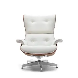 Cavel Lounge Chair Wit Boucle | Essen Schalen