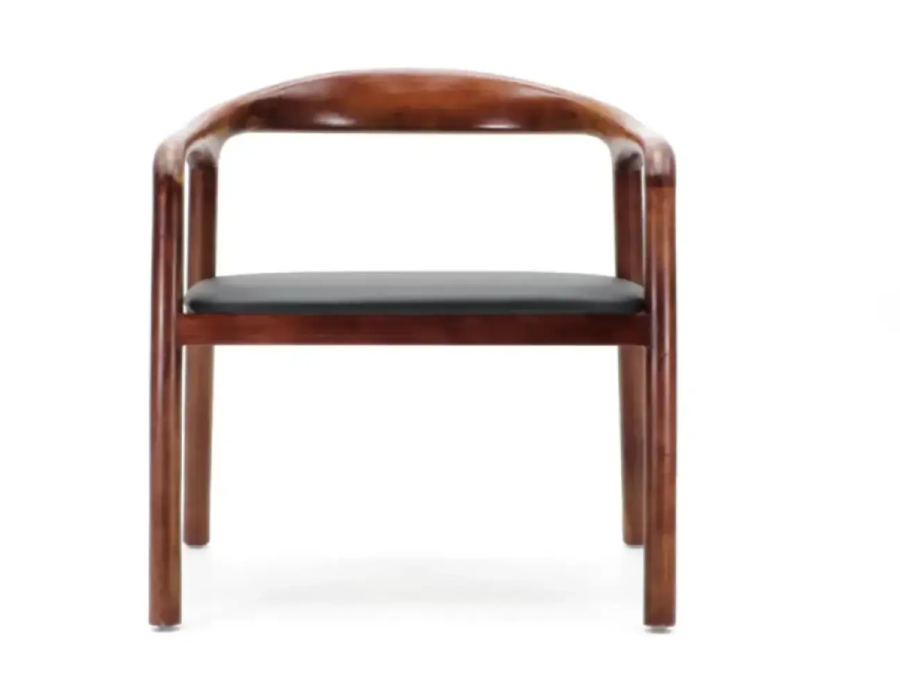 Artson Eetkamerstoel | Notenhout | Zwart PU Leer Artson Eetkamerstoel | Notenhout | Zwart PU Leer
