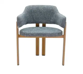 Japandi Eetkamerstoel Isamu | Blauw OTE | Eiken Onderstel