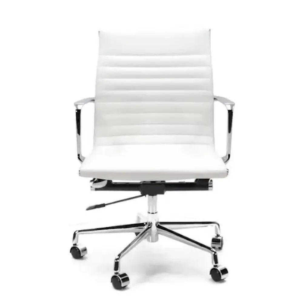 Cavel CD 117 Bureaustoel Wit Leer