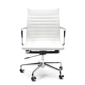 Cavel CD 117 Bureaustoel Wit Leer