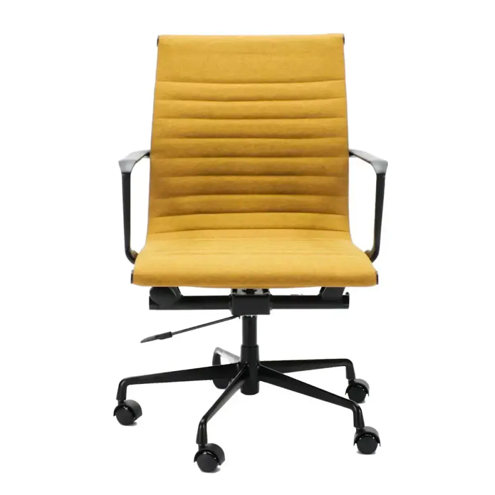 Cavel CD 117 Bureaustoel Oker Linnen | Zwart Frame Cavel CD 117 Bureaustoel Oker Linnen | Zwart Frame