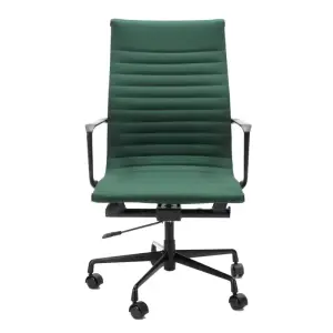 Cavel CD 119 Bureaustoel Groen Linnen | Zwart Frame
