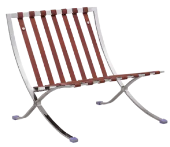 Paviljoen Chair Luxe Volleer Cognac/Bruin