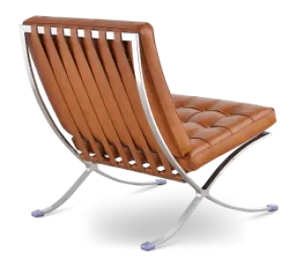 Paviljoen Chair XL Cognac/Bruin Leer