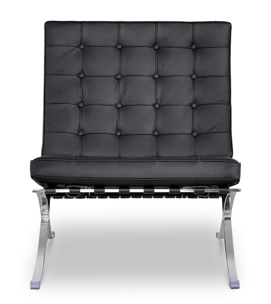 Paviljoen Chair XL Zwart Leer Paviljoen Chair XL Zwart Leer