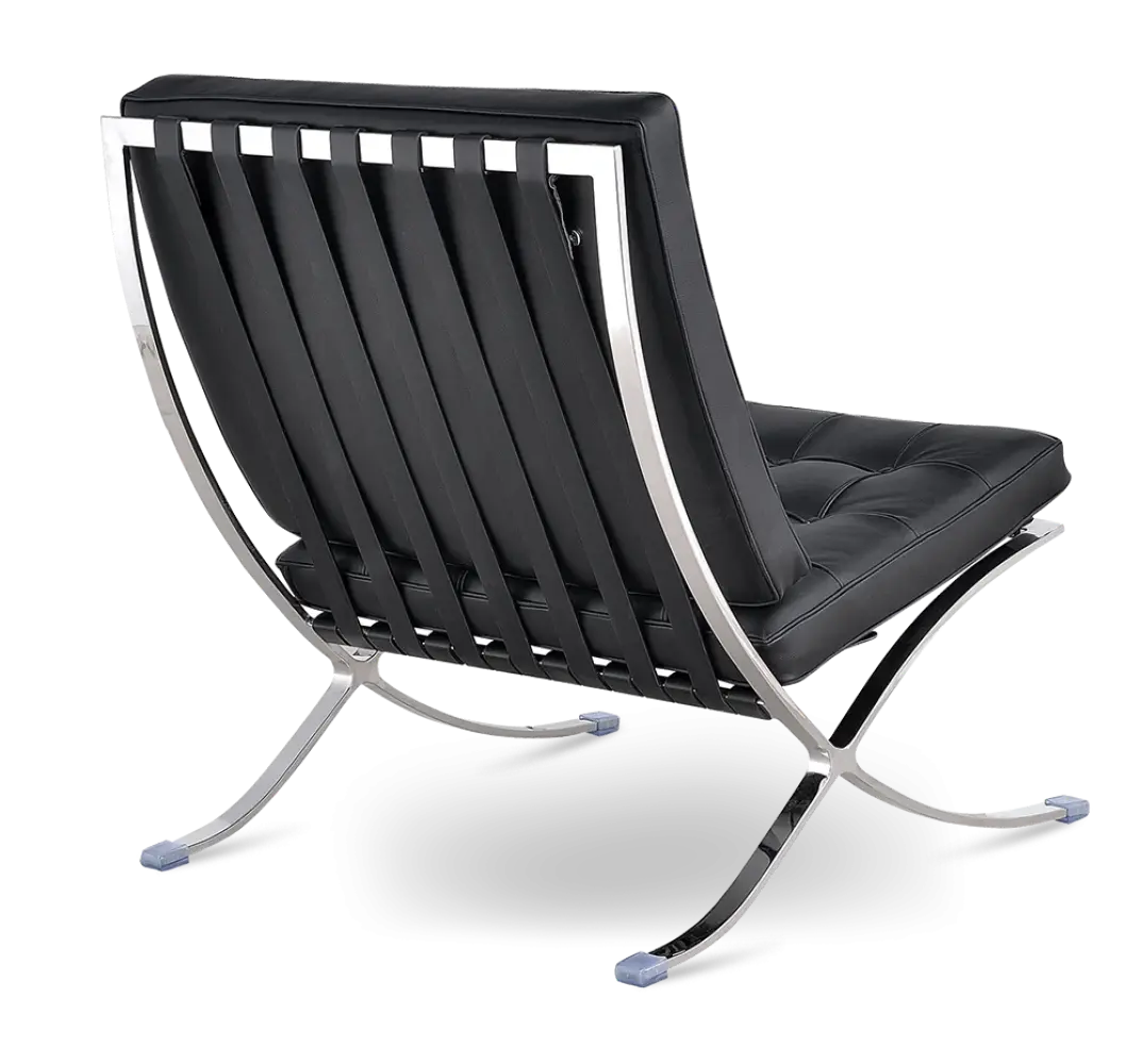 Paviljoen Chair XL Zwart Leer Paviljoen Chair XL Zwart Leer