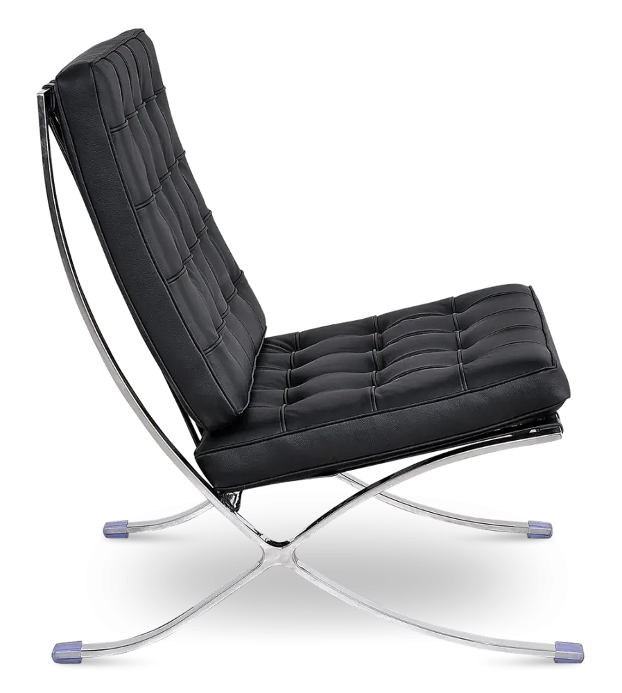 Paviljoen Chair XL Zwart Leer Paviljoen Chair XL Zwart Leer