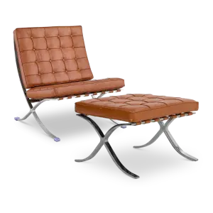 Paviljoen Chair XL Cognac/Bruin Leer
