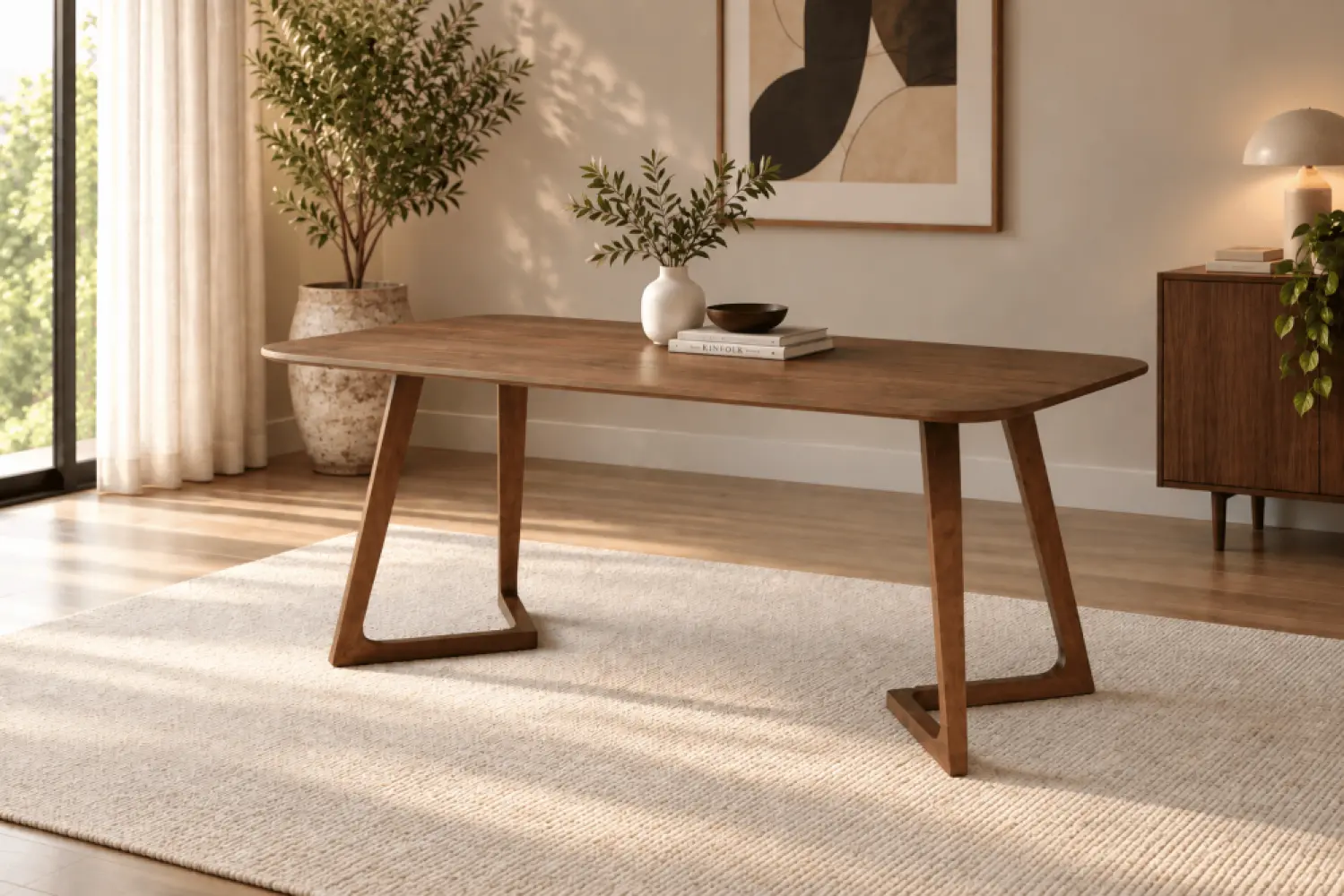 Jensen eettafel walnoot