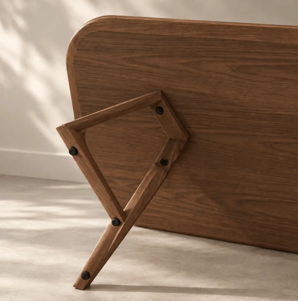 Jensen eettafel walnoot onderstel