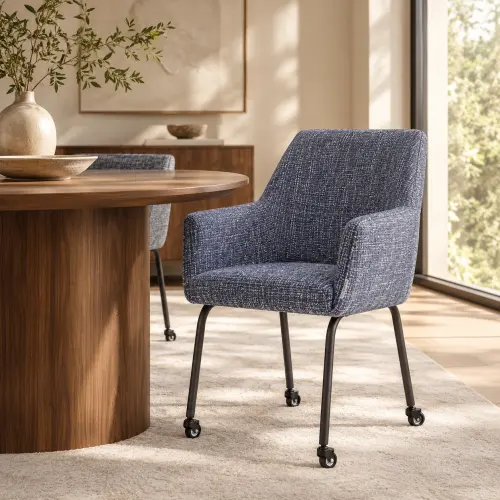Eetkamerstoelen met wieltjes